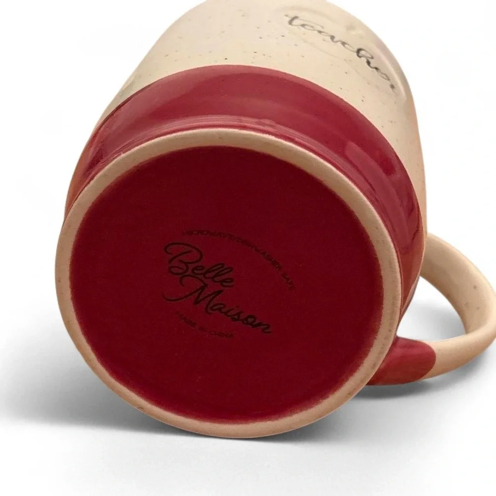 Belle Madison Teacher red &‎ white teacher apple mug